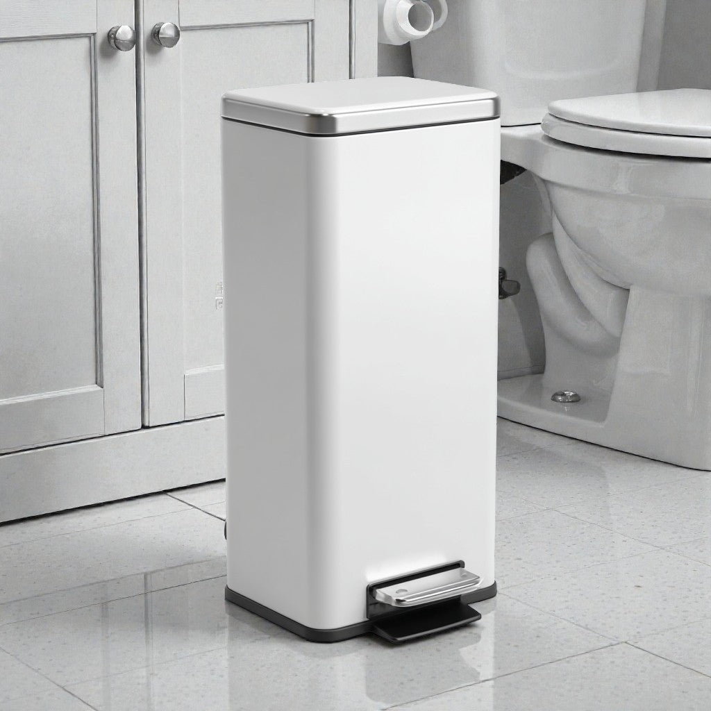 Primeviro Slim Bathroom Trash Can (Space Saving)