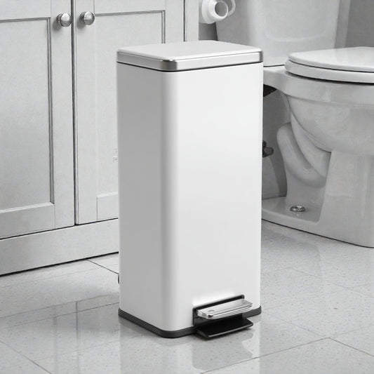 Primeviro Slim Bathroom Trash Can (Space Saving)